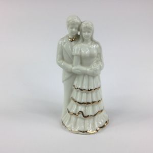 Bride and Groom Figurine Porcelain Cake Topper